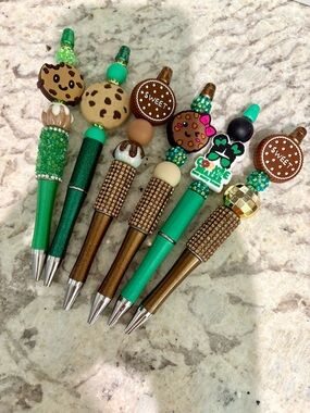 Girl Scouts Cookie Themed Silicone Beac Pens Set of 6